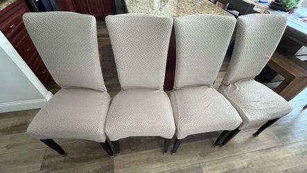 FREE 4 large dining chairs with covers