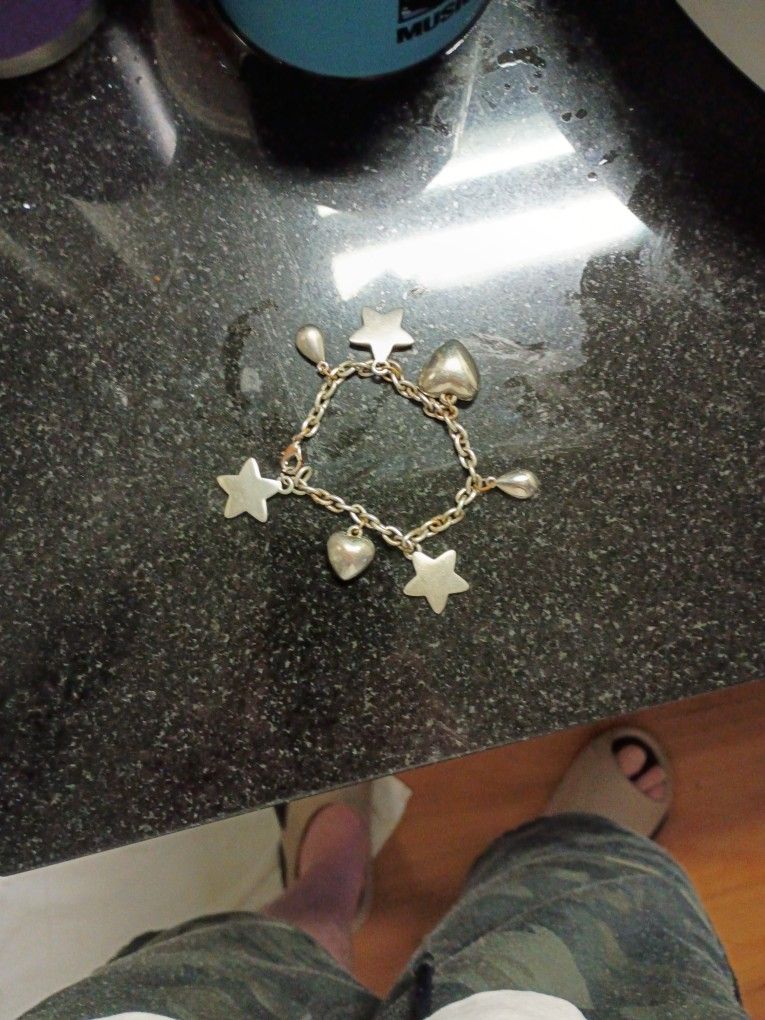 Silver Charm Bracelet Vintage