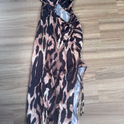 Prettylittle Thing Silk Like Dress Size 6 