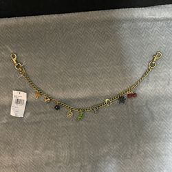 Coach chain strap charm 