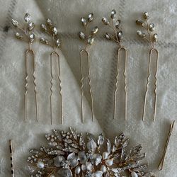 Clips And Comb Handmade Hair Jewelry 
