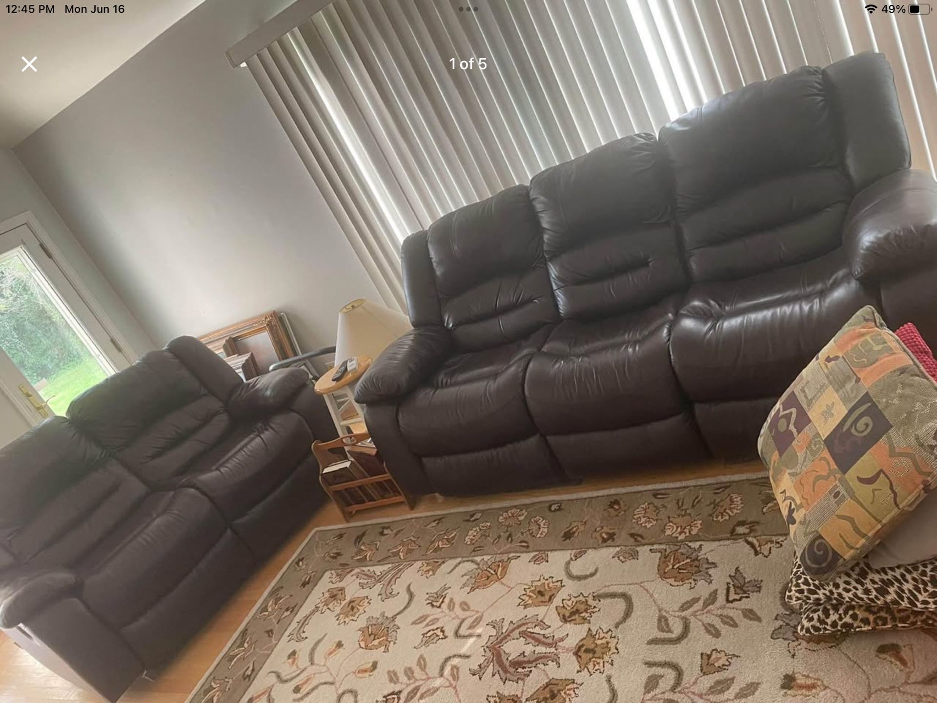 Leather Sofa Set