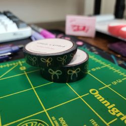 Black & Rose Gold Washi Tape