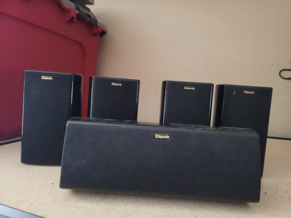 Klipsch 5 Piece Surround Sound Set $55 Pickup In Oakdale 