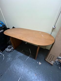 Wood dining room table