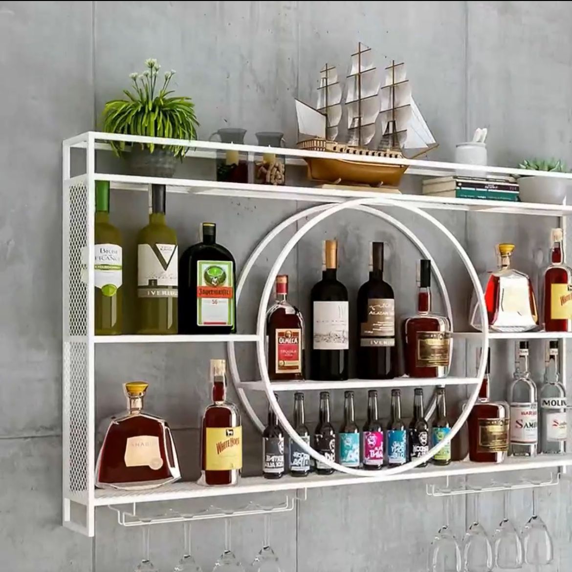 Estante De Metal Para Botellas