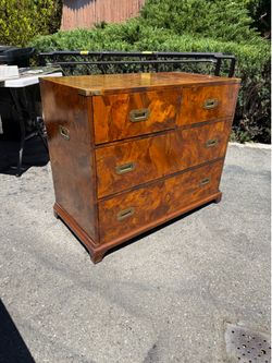 Rare Burlwood vintage dresser