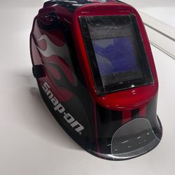 Snap-on YA4601 Auto-Darkening Welding Helmet - Red/Black Flame, #9-13 Shade!