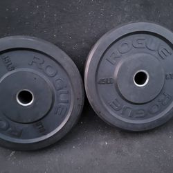 Rogue 45lbs bumper Weights