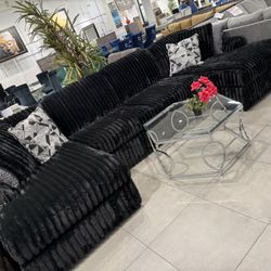 Double Chaise Sectional 🖤 Black Color 🥳🥳🥳🥳