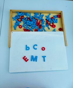 Magnetic letters, board and storage-reading, writing, kids, classroom, parents, school, teacher