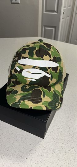 BAPE ABC Camo Ape Face Mesh Cap 'Green'