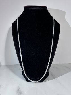 24” Cuban Sterling Silver Necklace 