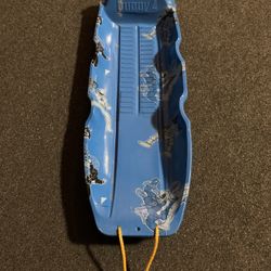 Vintage Buddy Mighty Morphine Power Rangers Plastic Toboggan Sled - Gently Used 