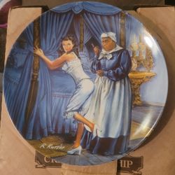 Knowles collector plate -  Norman Rockwell - Mammy lacing Scarlet 