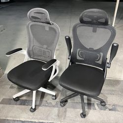New In Box $55 Each Office Computer Mesh Chair Adjustable Height Black Or White Accent Furniture 
