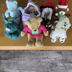 Used Original doll and animals plush