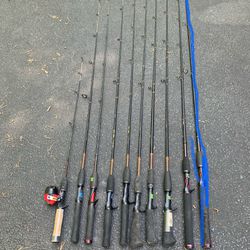 Shakespeare UGLY STIK Fishing Rods, $15 each