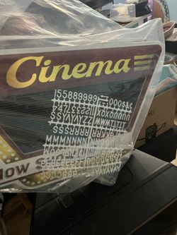 Cinema Theater Showing Board 