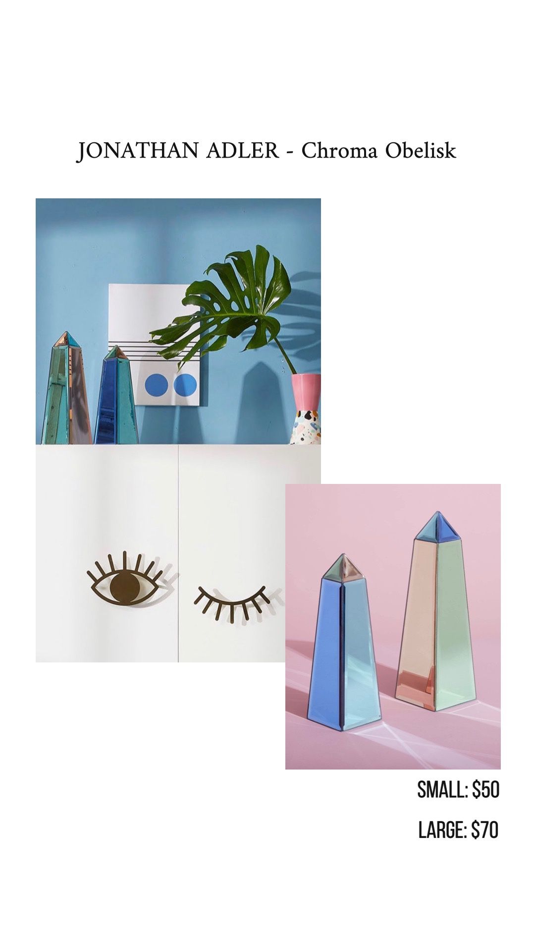 Jonathan Adler Obelisks Small