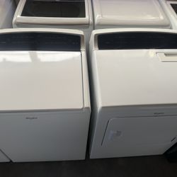 Like New Conditions And Working Great * Whirlpool Cabrio Easher And Electric Dryer He 4.8&7.0 Cuft 