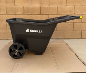 4.5 cu. ft. Poly Garden Cart, 300 lbs. Capacity, 9 in. Maintenance-Free Solid Wheels, Impact Resistant, Push/Pull Design