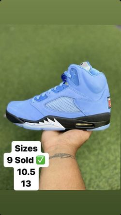 UNC Air Jordan Retro 5 - Sizes: 10.5, 13 - CASH ONLY‼️