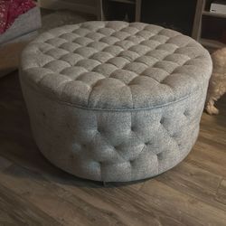 Gray Ottoman 