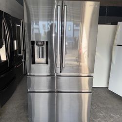36” DARK SAMSUNG FRIDGE REFRIGERATOR NEVERA HELADERA FRIO REFRIGERADOR GOOD CONDITION DELIVERY 🚚 FREE WARRANTY 100 DAYS