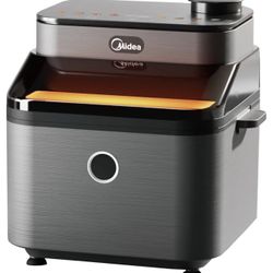 Midea 7.3L Extra Large Digital Air Fryer 1500W with Large See-Through Window, Dual Frying Functions, 8 Functions with Digital Panel, Dual Cyclone Rapi