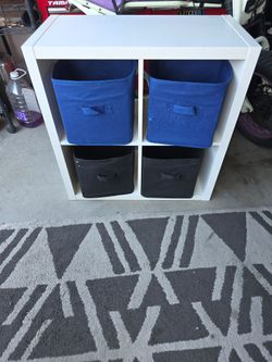 Four Bin Kids Cubby Organizer Kids Room Toy Bins