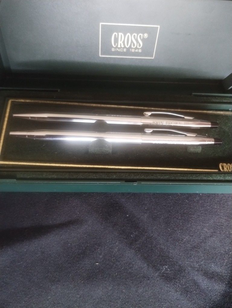 Pen And Pencil Silver Set