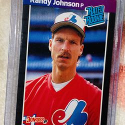Randy Johnson Rated Rookie Double Error Card EXPOS