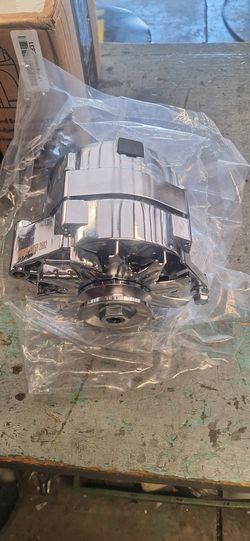New 1 Wire Gm Chevrolet Chrome Alternator, Hot Rod Custom 86 Older Years. 35th Ave And McDowell Phx