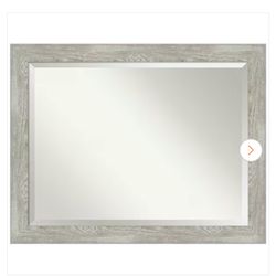36x46 Gray framed mirror