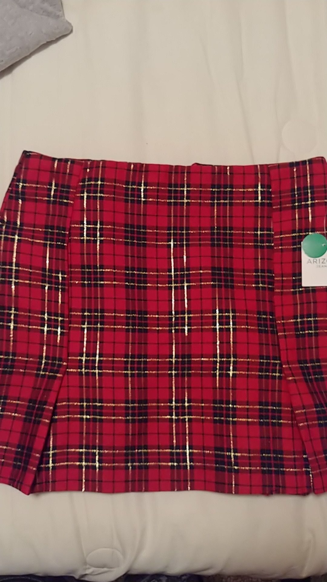 Arizona Jean plaid skirt size 9