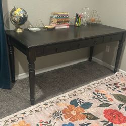 Gorgeous Wood Pier One Imports Desk 28 Inches By 66 Inches 