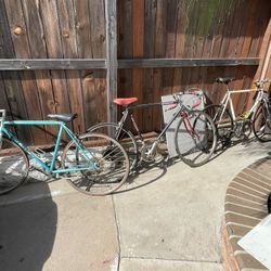 3 Vintage Road Bikes Lotus centurion Miyata complete need TLC Buy 1 Or All 3 Great For DIY Buyer