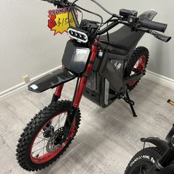 TST® GT63 14" 2400W 210Nm Electric Dirt Bike (BLACK/RED)