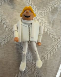Despicable Me 3 Dru White Super Suit 4in Bendy Figure Gru Brother Thinkway Loose