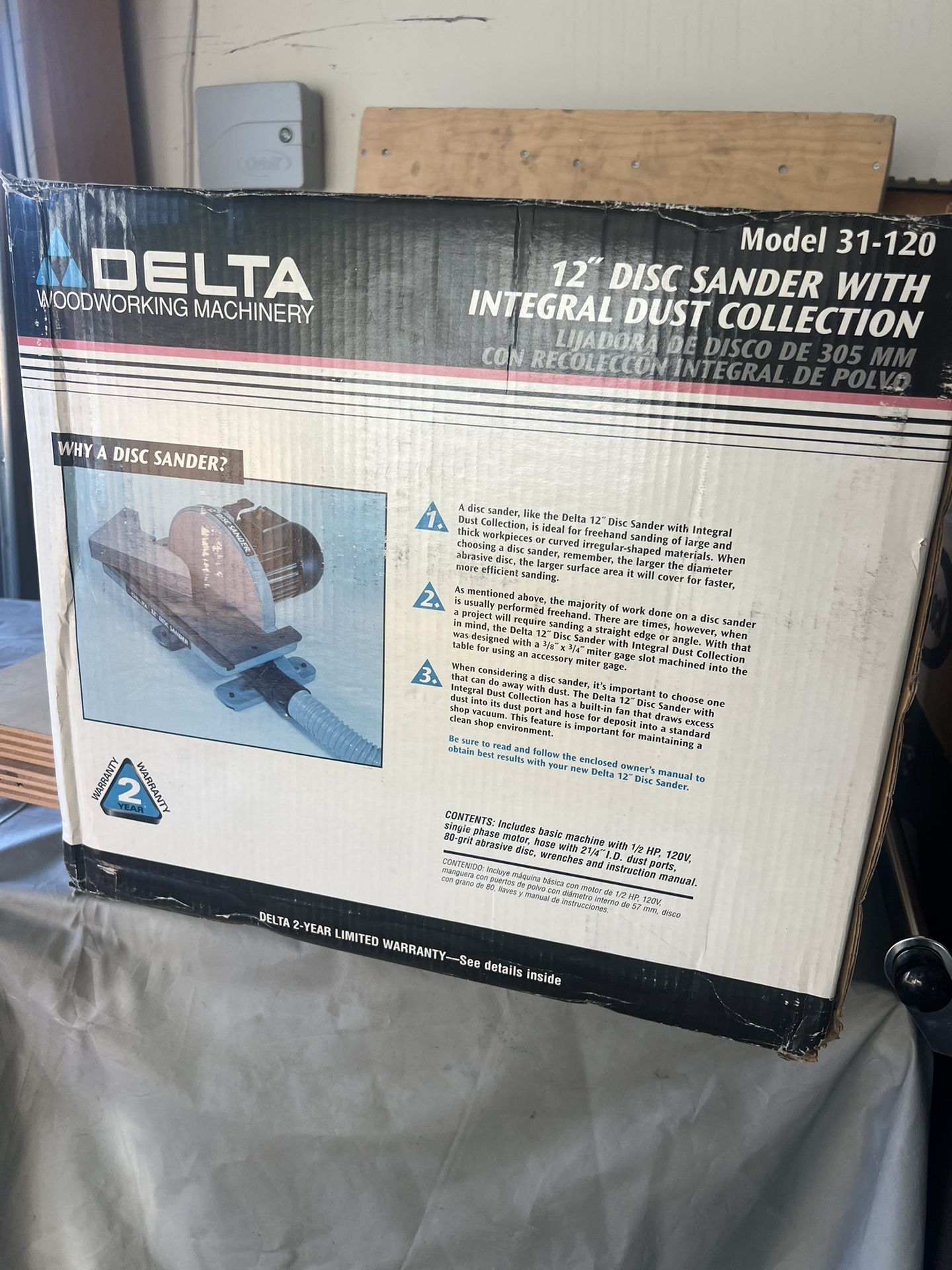 12 Inch Disk Sander with dust Collector