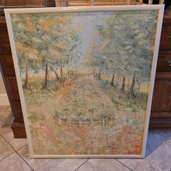 Impressionist Landscape Painting Framed Art