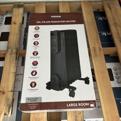 Konwin 1500-Watt Black Indoor Electric Oil-Filled Space Heater
