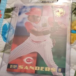 Deion Sanders Topps Stadium Club Members Only Baseball Card 