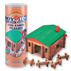 140 Piece Classic Log Cabin Play Set 