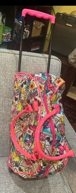 Justice Girls Travel Bag on wheels, like new
