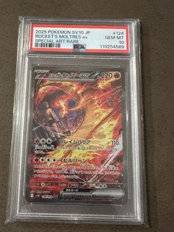 Team Rocket's Moltres Ex #124 Pokemon Japanese Glory Of Team Rocket  Psa 10