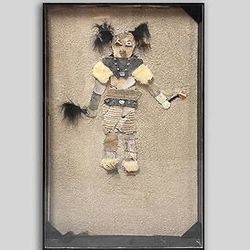 Vintage Kachina Stone & Pottery Painting