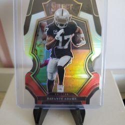 Raiders Devante Adams Refractor Die Cut Card
