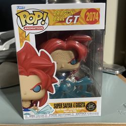 Funko Pop Animation Dragon Ball GT #2074 Super Saiyan 4 Gogeta Limited Edition Glow Chase 